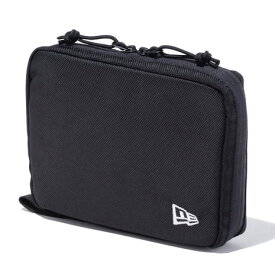 ニューエラ（NEW ERA）（メンズ、レディース）マルチポーチ 黒 14524566 メッシュポケット ペンホルダー 仕分け お出かけ 旅行 トラベル 旅行ポーチ