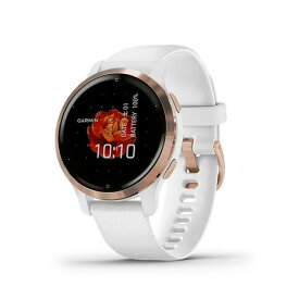 ガーミン（GARMIN）（メンズ、レディース）スマートウォッチ 時計 Venu2S ヴェニュー2S White/Rose Gold 010-02429-63