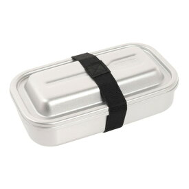 サーモス（THERMOS）（メンズ、レディース）ランチボックス シルバー 800ml DAA-800 SL ふっ素 アルミ製 1段弁当 食洗器対応 弁当箱 ベルト付き 仕切り オフィス 弁当