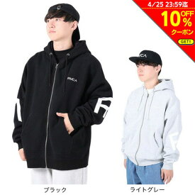 【10%OFFクーポン対象！4/25まで】ルーカ（RVCA）（メンズ）FAKE RVCA ジップフーディー BD042157