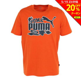 プーマ（PUMA）（メンズ）半袖Tシャツ メンズ グラフィック 675649 23 ORG オレンジ