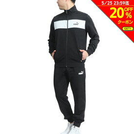 【20%OFFクーポン対象！5/25まで】プーマ（PUMA）（メンズ）ジャージ 上下セット ポリ トレーニングスーツ セットアップ ブラック 846467 01 BLK