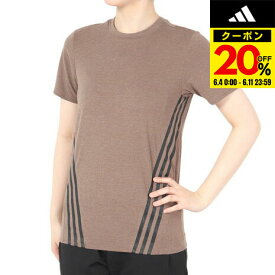 【20%OFFクーポン対象！6/11まで】アディダス（adidas）（レディース）トレイン アイコンズ スリーストライプス 半袖Tシャツ CA028-HS2358