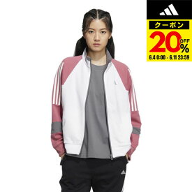 【20%OFFクーポン対象！6/11まで】アディダス（adidas）（レディース）ジャージ レディース ルーズフィット カラーブロック BUJ51-IA5192