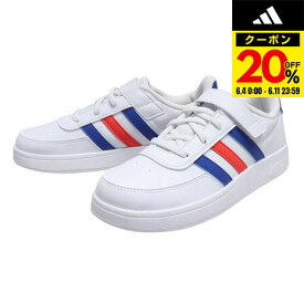 【20%OFFクーポン対象！6/11まで】アディダス（adidas）（キッズ）ジュニア スニーカー コア ブレーク 2.0 EL ホワイト HP8964 カジュアル スポーツ シューズ 面ファスナー クッション性