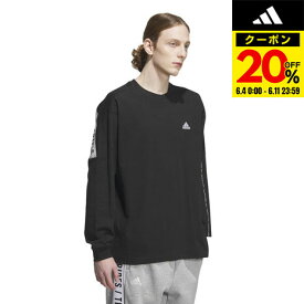 【20%OFFクーポン対象！6/11まで】アディダス（adidas）（メンズ、レディース）ワーディング ルーズフィット Tシャツ 長袖 IEH99-IK7346 ロンT