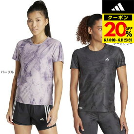 【20%OFFクーポン対象！6/11まで】アディダス（adidas）（レディース）ULTIMATEADIDAS 総柄プリント 半袖Tシャツ IJN48