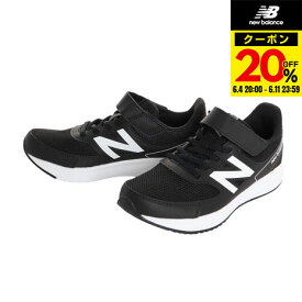 ニューバランス（new balance）（キッズ）ジュニア スポーツ シューズ 570 v3 BW3 ブラック YT570BW3W スニーカー カジュアル ベルクロ クッション性 安定性