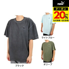 プーマ（PUMA）（メンズ）Tシャツ 半袖 SUPER PUMA スーパープーマ ワッペンTシャツ カジュアル シンプル 671096 01 BLK