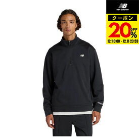 【ポイント10倍！要エントリー★12/11 1:59まで】ニューバランス（new balance）（メンズ）Brushed ダブルニット クォータージップ プルオーバー AMT53170BK