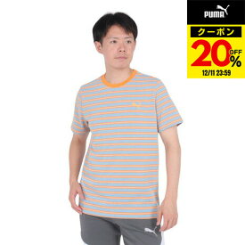 【20%OFFクーポン対象！12/11まで】プーマ（PUMA）（メンズ）サマーパック ストライプ 半袖Tシャツ 680681 22 BEG