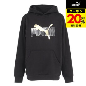 【20%OFFクーポン対象！12/11まで】プーマ（PUMA）（キッズ）ジュニア エッセンシャル+ ロゴ LAB フーディ 684074 01 BLK
