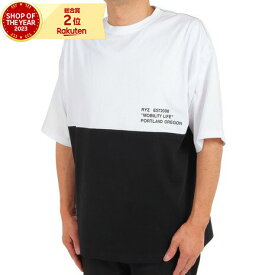 ライズ（RYZ）（メンズ）半袖Tシャツ メンズ 50/50 RZ10CD23SS0004 WT/BK