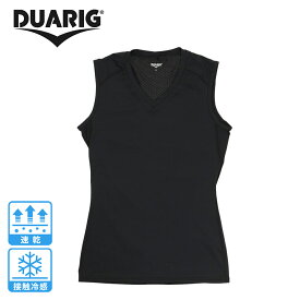 デュアリグ（DUARIG）（メンズ）サッカーウェア ドライプラス冷感ノースリーブアンダーシャツ 2S8227-SCWR-741ES BLK 速乾
