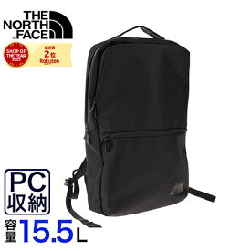 ノースフェイス（THE NORTH FACE）（メンズ、レディース）リュック バックパック 大容量 シャトルデイパックスリム 15.5L NM82330 K 23春夏モデル 通勤 通学 ビジネスバッグ