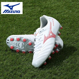 ミズノ（MIZUNO）（メンズ、レディース）サッカースパイク 土 芝 ハードグラウンド/人工芝用 モナルシーダNEOIIIWIDEPRO P1GA242360