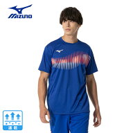 ミズノ（MIZUNO）（メンズ、レディース）卓球ウェア シャツ ゲームシャツ 82JAB11125 速乾