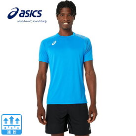 アシックス（ASICS）（メンズ）バレーボールウェア ドライプリント半袖シャツ 2053A160.402 速乾