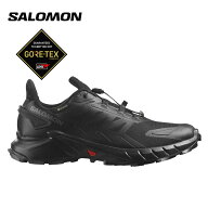 サロモン（SALOMON）（メンズ）ランニングシューズ スーパークロス 4 GORE-TEX ブラック L41731600 スニ…