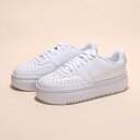 ナイキ（NIKE）（レディース）スニーカー コート ビジョン アルタ LTR ホワイト DM0113-100 厚底 普段履き 通勤 通学