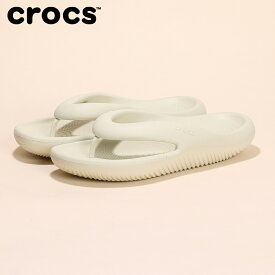 クロックス（crocs）（メンズ、レディース）サンダル メロウリカバリーフリップ Bo ベージュ 208437-2Y2 シャワサン 鼻緒付き シンプル やわらかい