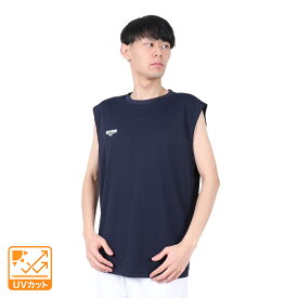 デュアリグ（DUARIG）（メンズ）ドライプラス クール シャインブロック UV ノースリーブ シャツ 5S0032-TRCT-863ES NVY