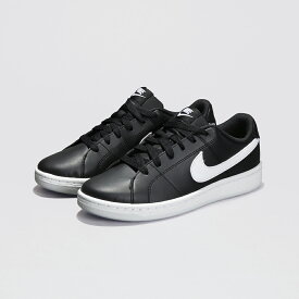 【5%OFFクーポン対象！11/16まで】ナイキ（NIKE）（レディース）スニーカー コート ロイヤル 2 NN ブラック ホワイト DH3159-001 スポーツシューズ シンプル リサイクル 通学 学生 カジュアル