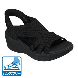 スケッチャーズ（SKECHERS）（レディース）ストラップサンダル SLIP-INS パラレル ライト - サマー インバイト ブラック 120012-BBK
