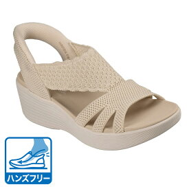スケッチャーズ（SKECHERS）（レディース）ストラップサンダル SLIP-INSパラレル ライト - サマー インバイト オフホワイト 120012-NAT