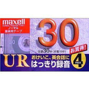 maxell �^���p �J�Z�b�g�e�[�v �m�[�}��/Type1 30�� 4�� UR-30L 4P