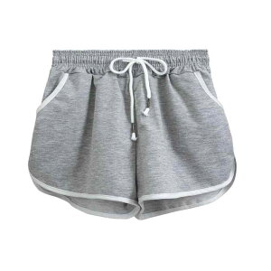 RAKUKOU ���f�B�[�X �V���[�g�p���c �ȍ� �X�|�[�c �Z�p�� �� �|�P�b�g�t�� �J�W���A���E�G�A �_�炩�� �ʋC�� �L�k�� �z�� ���� ���K �����j���O (�O���[, XL)