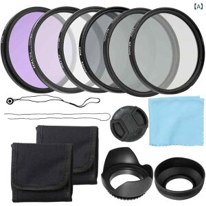 �J���� �����Y �t�B���^�[�Z�b�g ND2 ND4 ND8 CPL UV FLD �Ռ��t�[�h �����Y�L���b�v ���w�R�[�e�B���O 52mm 55mm 58mm 62mm 67mm 72mm DSLR�p