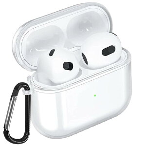 CIOODDW airpods ��3���� �P�[�X AirPods 3 ��p �P�[�X�S�ʕی� TPU�f�� LED�� ���C�����X�[�d�Ή� �ϏՌ� �h���h�o�L�Y�h�~ �����h�~�J���r�i�t��Airpods 3 �Ή� �ی�P�[�X