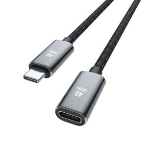 USB4 P[u 0.8m SLEIJAOOEy40Gbpsf[^] 100W}[d 8K@60HzfózUUSB4 Gen3x2 C P[u thunderbolt 4/Thunderbolt 3/USB 3.2/USB2.0W