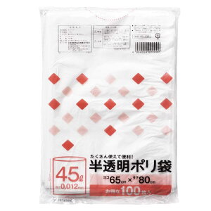 �S�Ƌ�(Zenkakyo) ������ �S�~�� �|���� 45L 100�� 65×80cm 0.012mm OHD-45-100