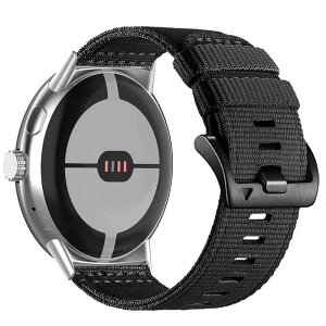 [ROBANDOO] �݊��� For Google Pixel Watch 4 ��p�o���h �x���g �i�C�����o���h �~���^���[�X�^�C�� �ʋC�� �^���X�^�C�� �X�|�[�c�� Pixel Watch 4 �����o���h (�u���b�N, 45mm)