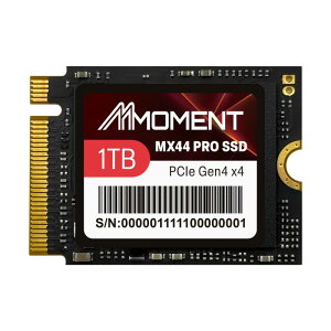 MMOMENT MX44 PRO 1TB M.2 2230 NVMe SSD PCIe Gen4 x4 / PCIe 4.0 ����SSD �ő�Ǎ� ��5000MB/s�E�ő发�� ��4700MB/s�bM.2 2230�Ή��f�o�C�X�p �X�g���[�W�g��