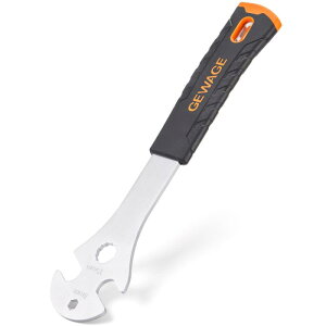 GEWAGE 自転車 ペダルレンチ 15mm 薄型 ペダルスパナ 高トルク対応 (GE-251)