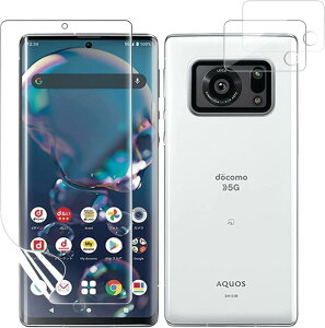 y4zfor AQUOS R6 SH-51B ptیtC [2] +JKXtB [2] for AQUOS R6 SH-51B XN[یtB TPUf 3D Touch ȖʑΉ CAX \tȒP (A