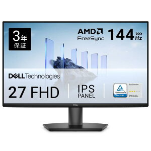 Dell SE2726H 27�C���` ���j�^�[(3�N/FHD/IPS,�����/HDMI1.4x2/�X������/1ms,144Hz/AMD FreeSync?)