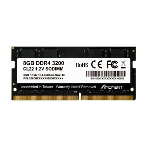 MMOMENT DDR4 8GB 3200Mhz SODIMM �m�[�gPC�p������ (CL22/1.2V/260�s��)
