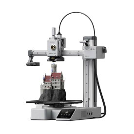 Bambu Lab A1 mini 3D プリンター、組立簡単、500mm/s 高速高精度、全自動キャリブレーション＆流量補正、静音造形（<48dB）FDM 3D プリンター、初心者向け、家庭用、日本語UI対応、造形サイズ：18