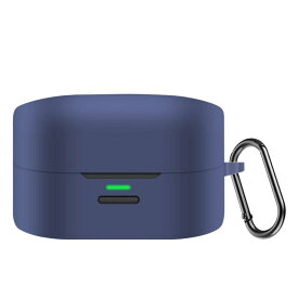 For AVIOT TE-Q3 用 ケース カバー【JIAYJP】AVIOT TE-Q3 シリコン ケース 軽量 薄型 滑り止め 収納カバー 全面保護 充電便利 AVIOT TE-Q3 保護ケース（バー ブルー）