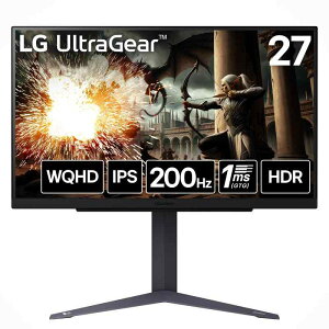 LG Q[~Oj^[ LG UltraGear 27GS75Q-B 27.0C`/WQHD(2560×1440) /A`OA/180HziI[o[NbN 200Hzj/IPS 1msiGTGj/FreeSync? /G-Sync Compa