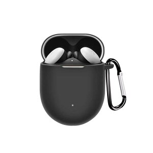 CABOBE Google Pixel Buds Pro �p �P�[�X �S�ʕی�J�o�[ �V���R���P�[�X�ϏՌ� �h�� �h�o �����[�d�\ �S�ʕی� �����h�~ �L�Y�h�~ �w��h�~ Google Pixel Buds Pro �Ή�(�u���b�N)