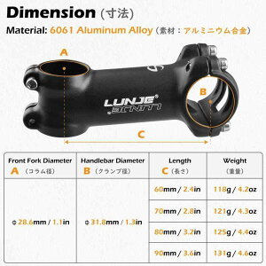 TRIWONDER ] Xe 31.8mm 60mm 70mm 80mm 90mm NvXe AwbhXe AWXgXe A~ MTB NX [h }EeoCN (31.8 x 60 mm)
