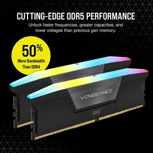 CORSAIR DDR5-6000MHz fXNgbvPCp VENGEANCE RGB DDR5V[Y (PC5-48000) 32GB [16GB×2] CMH32GX5M2B6000C40