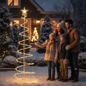 �N���X�}�X�c���[ ���C�g ���O ���� �g�� �J���t�� 0.9m 1.2m 1.8m 1.5m �h�� LED �\�[���[ USB �Ԍ` IP55