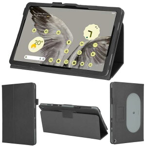 wisers google Pixel Tablet ��p �^�u���b�g�P�[�X (�u���b�N) 10.95 �C���` �Ή� (�^�b�`�y��/�ی�t�B���� �t��/�X�^���h�^�C�v) �^�u���b�g�J�o�[ 2023 2024 �V�^