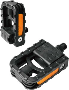 GORIX(ゴリックス) 自転車 ペダル 折りたたみ ペダル 反射リフレクター付き 収納 フラット ペダル GX-F55 ブラック